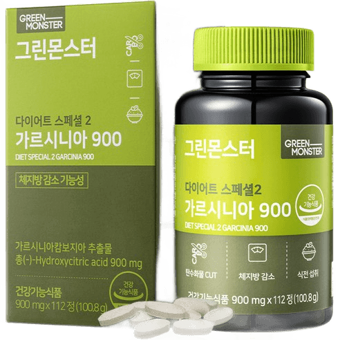 🔥 [내돈내산 급] 그린몬스터 다이어트 스페셜 2 가르시니아 900, 112정, 1개 등 Top3, 성분표 3시간 뜯어본 후기